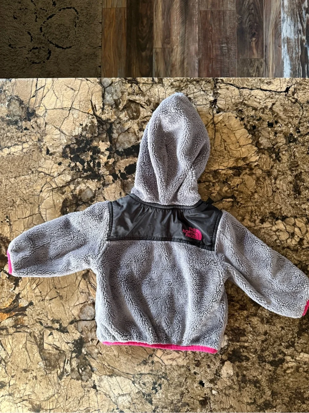The North Face Infant Baby Oso Fleece Hoodie, Full Zip, Super-Soft, Size 3-6M.